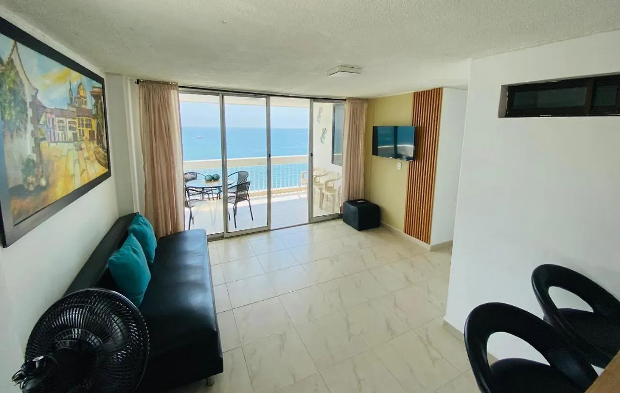 Lägenhet Apartamento Iroka 10D Frente Al Mar Santa Marta